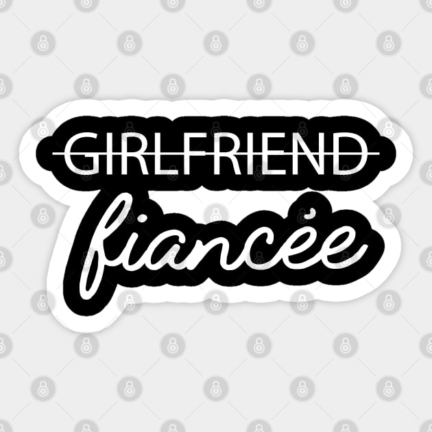 Fiancee - girlfriend fiancee Sticker by KC Happy Shop